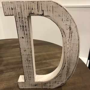 Distressed Letter “D”